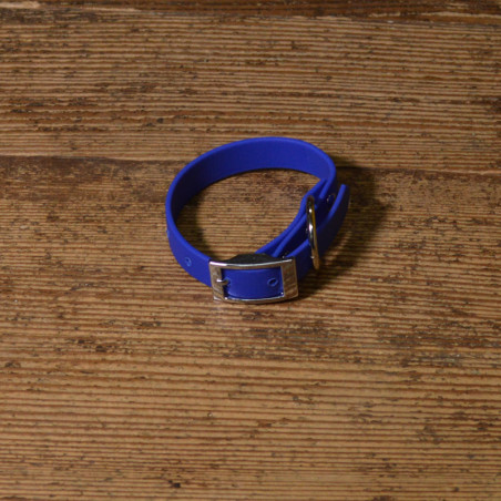 BIOTHANE HALSBAND 16mm blau