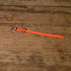 BIOTHANE HALSBAND 16mm neon orange