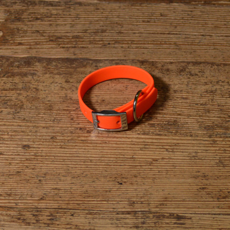 BIOTHANE HALSBAND 16mm neon orange