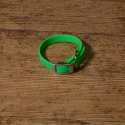 BIOTHANE HALSBAND 16mm neon grün