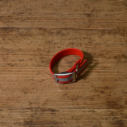 BIOTHANE HALSBAND 19mm rot refl.