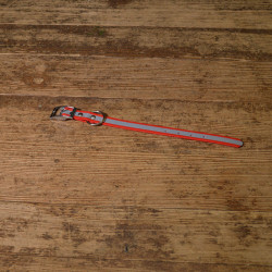 BIOTHANE HALSBAND 19mm rot refl.