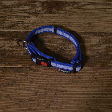 Halsband Gummiert PES blau