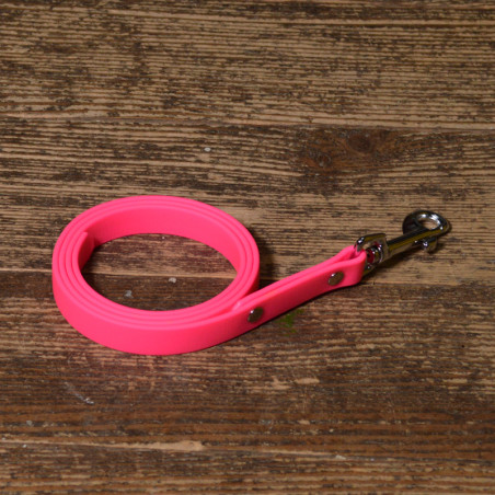 BioThane Leine 16mm neon Pink mit Nieten